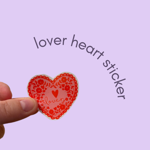 Lover Heart Sticker